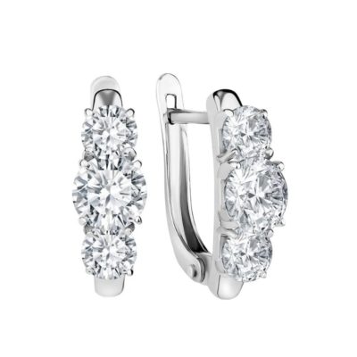 Серьги из серебра с фианитами (Копировать)